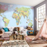 CARTA DA PARATI DIGITALE SU CARTA KOMAR – World Map